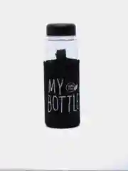Черный бутылка для воды My bottle, 500 мл, в чехле