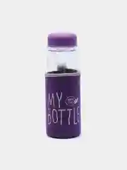 Фиолетовый бутылка для воды My bottle, 500 мл, в чехле