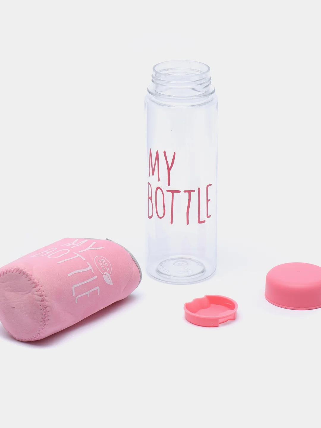 Конфетный бутылка для воды My bottle, 500 мл, в чехле