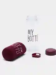 Багровый бутылка для воды My bottle, 500 мл, в чехле