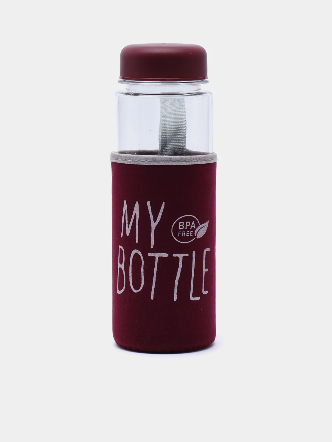 Багровый бутылка для воды My bottle, 500 мл, в чехле