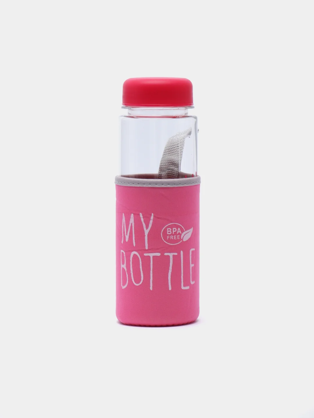 Красный бутылка для воды My bottle, 500 мл, в чехле