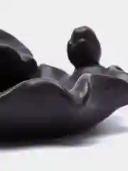 Черный подставка для благовоний стелющийся дым / Аромалампа Рыбки