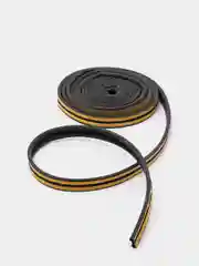 Черный уплотнитель для окон P 4Walls, 100 m x 9 mm x 7,5 mm, 10 м