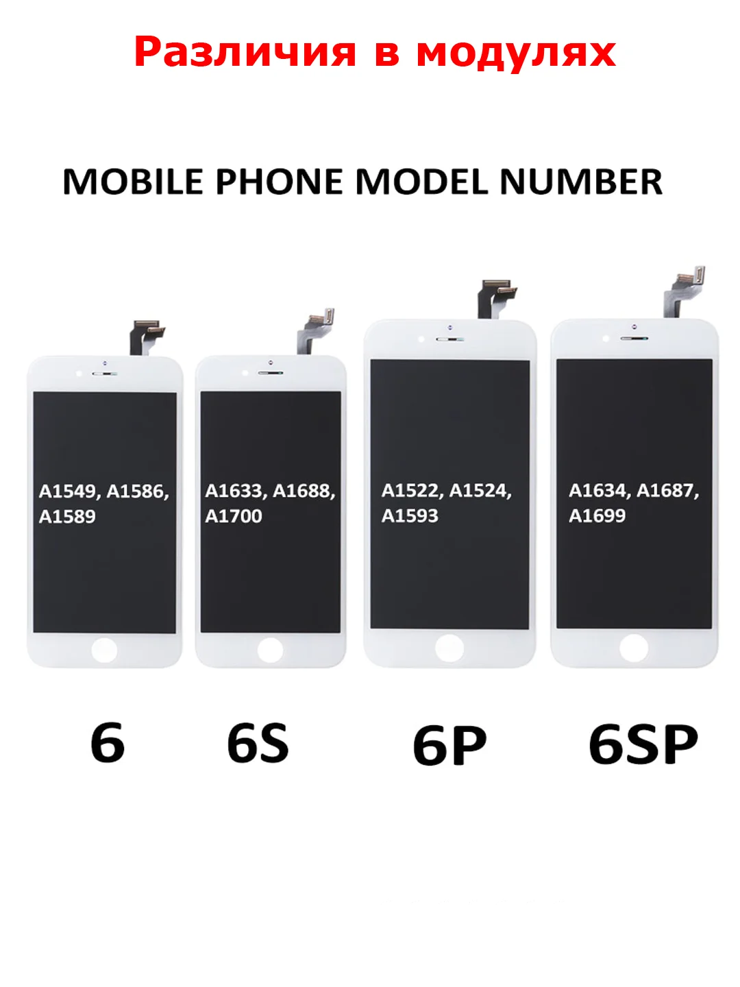 Модуль дисплей экран для iPhone 4G/ 6 Plus / 8