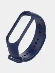 Синий ремешок силиконовый для Xiaomi Mi Band 3/4