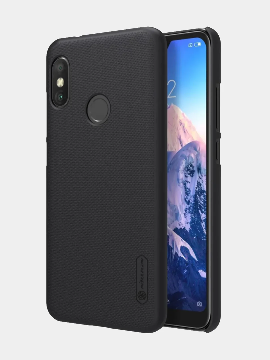 Черный чехол бампер NILLKIN Super Frosted Shield для Xiaomi Redmi 6 Pro / Mi A2 Lite