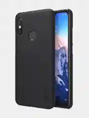 Черный чехол бампер NILLKIN Super Frosted Shield для Xiaomi Redmi 6 Pro / Mi A2 Lite