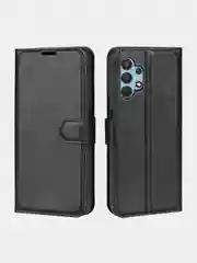 Черный чехол-книжка для Samsung A32 4G с магнитной застежкой