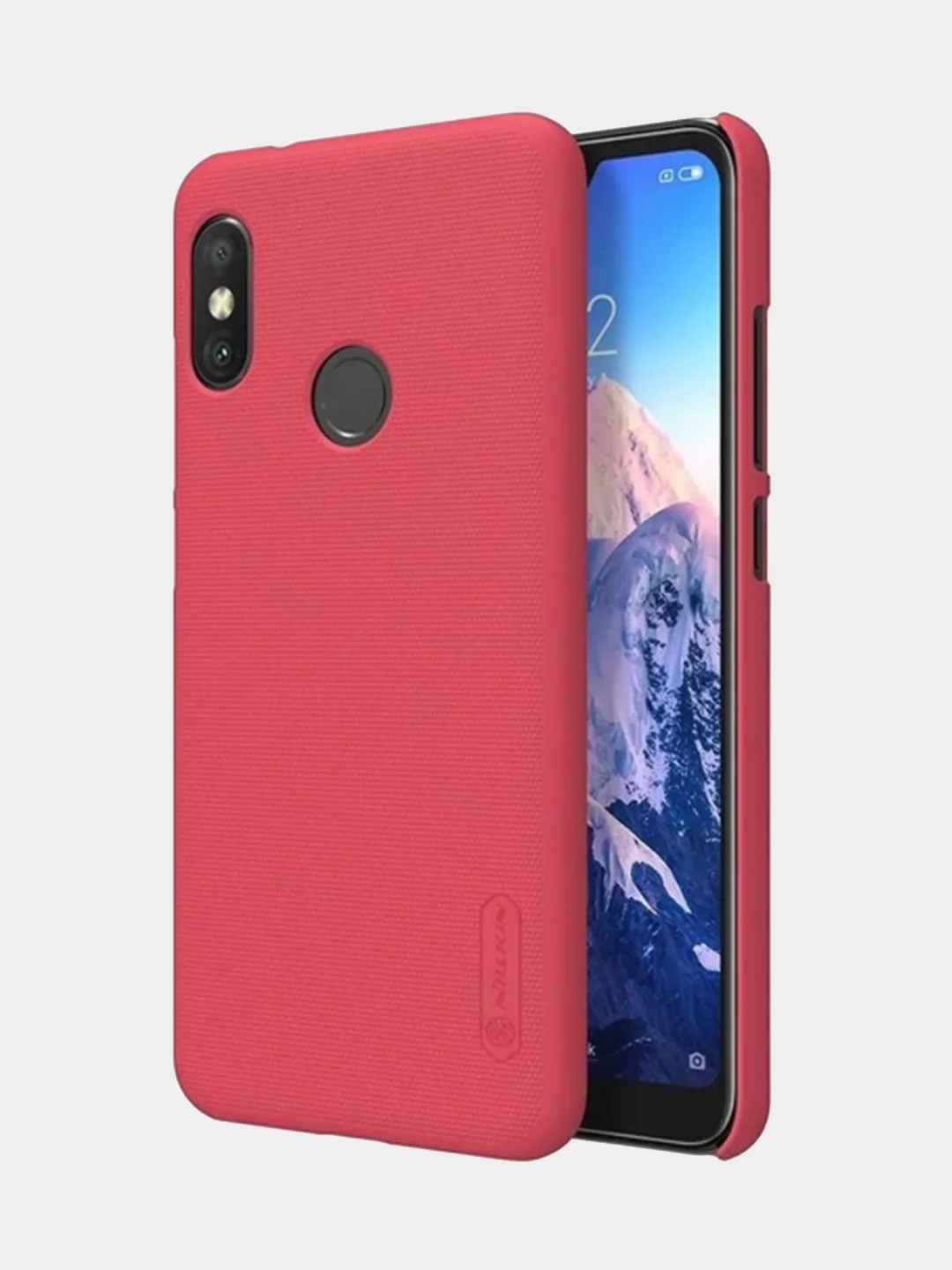 Вишнёвый чехол бампер NILLKIN Super Frosted Shield для Xiaomi Redmi 6 Pro / Mi A2 Lite