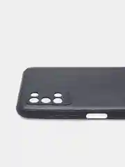 Чехол для Samsung A03S/ A037F, силиконовый, под кожу, черный