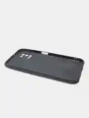 Чехол для Samsung A03S/ A037F, силиконовый, под кожу, черный