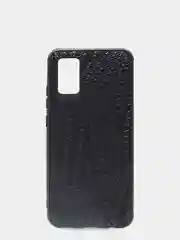 Чехол для Samsung A02S/ A025F, силиконовый, плетеный, черный