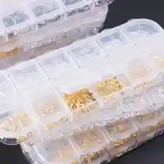 Металлические украшения для дизайна ногтей