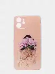 Коралловый меланж чехол для iPhone 12, силиконовый, с рисунками