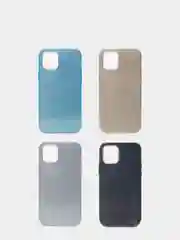 Накладка iPhone 12/12 Pro, силиконовая, с пластиковой вставкой, блестящая