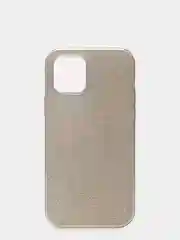 Золотой накладка iPhone 12/12 Pro, силиконовая, с пластиковой вставкой, блестящая