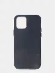 Черный накладка iPhone 12/12 Pro, силиконовая, с пластиковой вставкой, блестящая