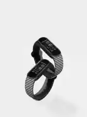 Силиконовый ремешок карбоновый для Xiaomi mi band 3, 4, 5, 6, 7