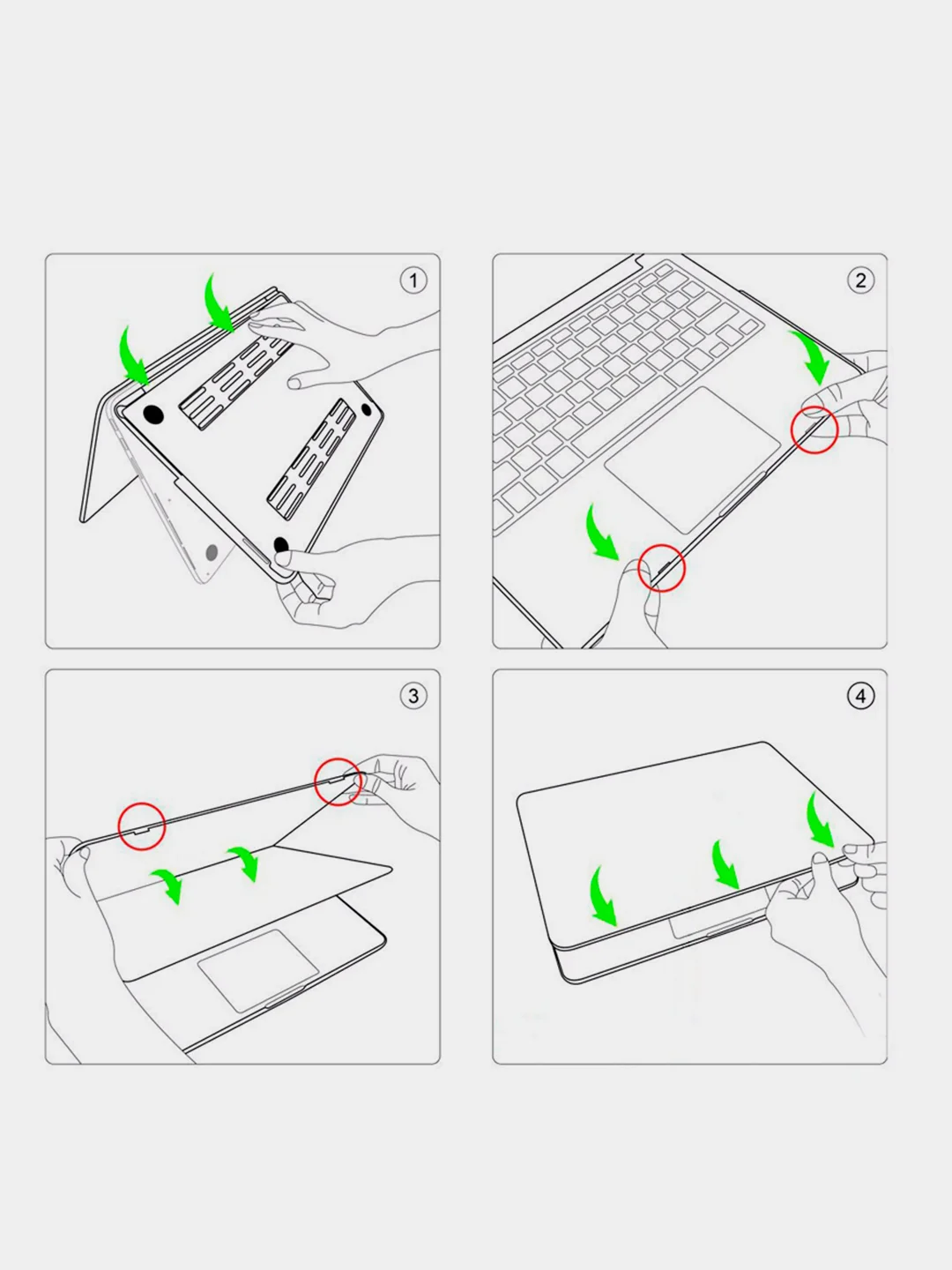 Голубой чехол-накладка (прозрачная) для ноутбука Apple Macbook (чехол для Макбука)