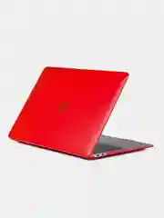 Красный чехол-накладка (прозрачная) для ноутбука Apple Macbook (чехол для Макбука)