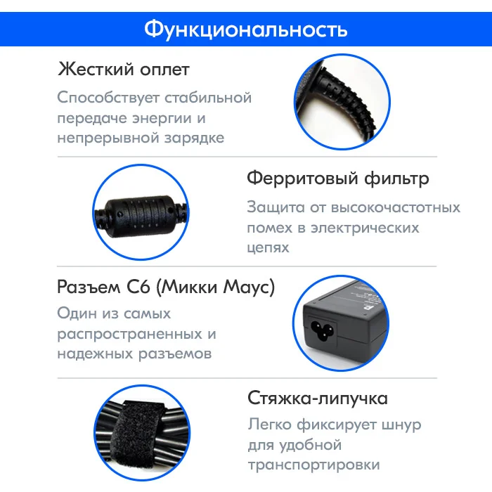 Блок питания Asus 19V 2.1A 40W (2.5x0.7), зарядное устройство "Асус" 40Вт - Polker PA-40w