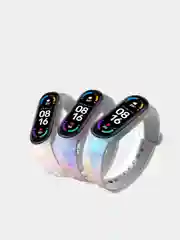 Лимонный силиконовый ремешок космический для Xiaomi mi band 3 / 4 / 5 / 6