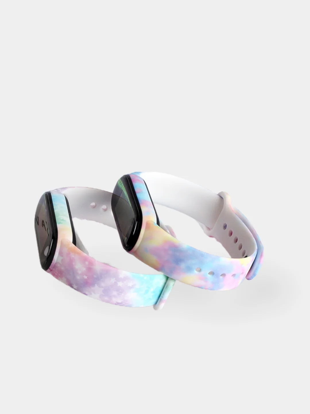 Лимонный силиконовый ремешок космический для Xiaomi mi band 3 / 4 / 5 / 6