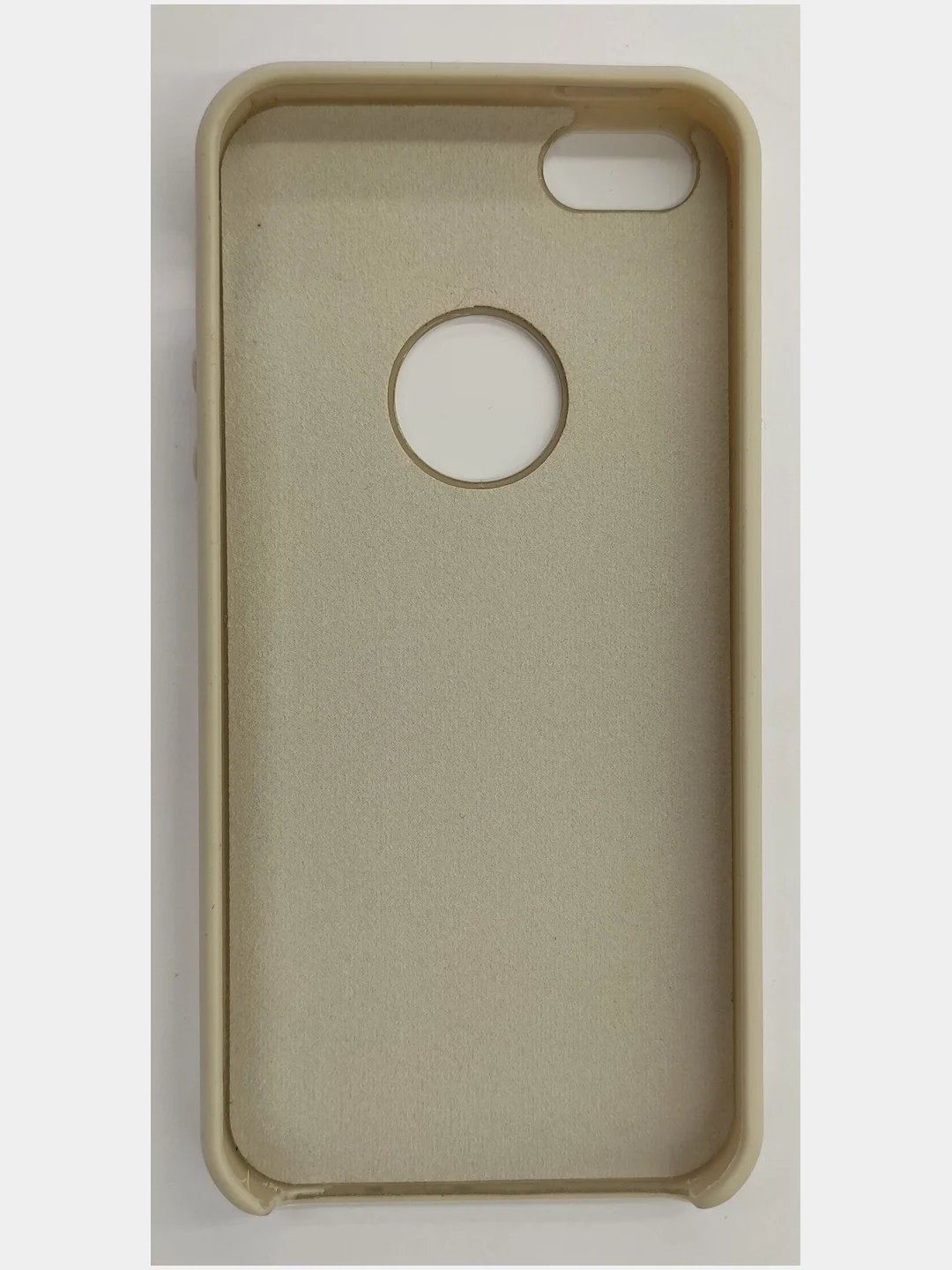 Слоновая кость панель матовая Soft Touch, для iPhone 5/ 5S/ SE