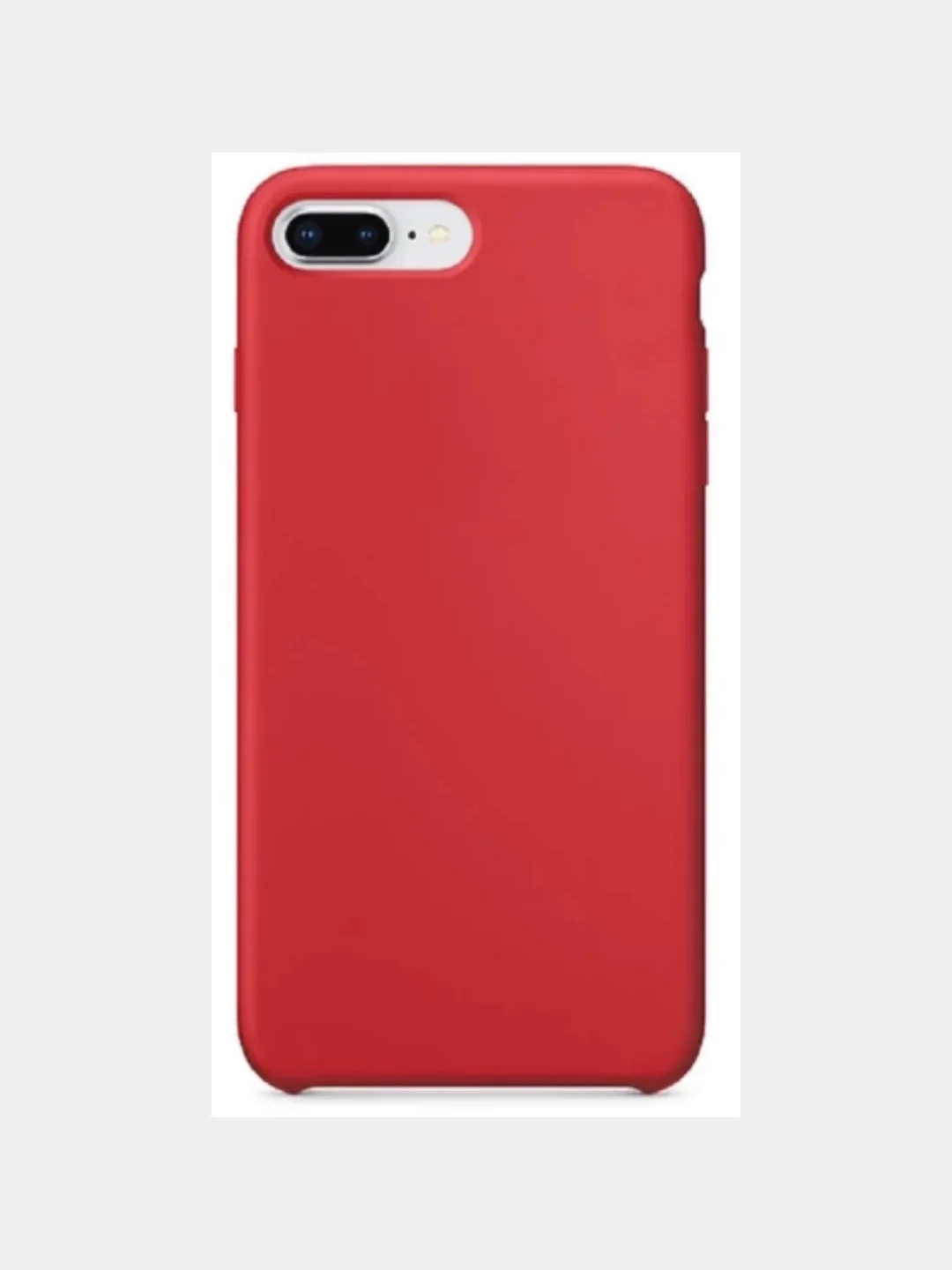 Красный силиконовый чехол Silicone Case для iPhone 7 Plus / 8 Plus