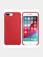 Красный силиконовый чехол Silicone Case для iPhone 7 Plus / 8 Plus