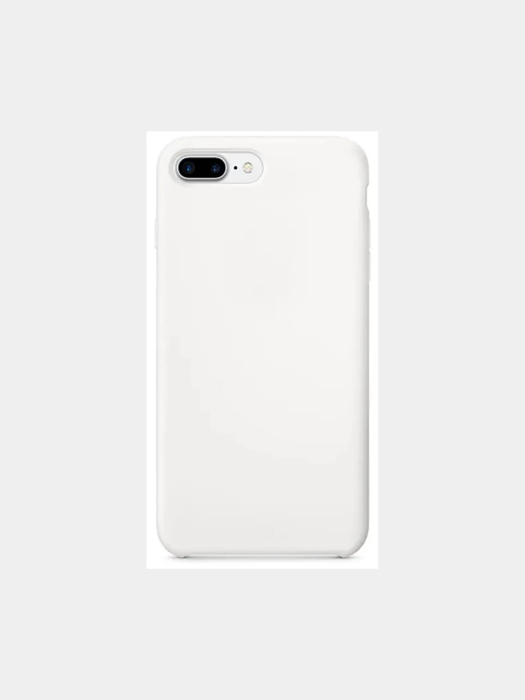 Белый силиконовый чехол Silicone Case для iPhone 7 Plus / 8 Plus