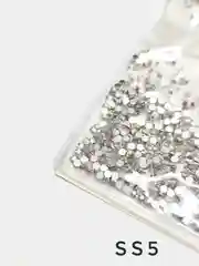 Стразы для дизайна ногтей серебро, 1440 шт, размеры ss 3, 4, 5, 6, 8, 10, 12 Shanilak