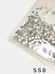 Стразы для дизайна ногтей серебро, 1440 шт, размеры ss 3, 4, 5, 6, 8, 10, 12 Shanilak