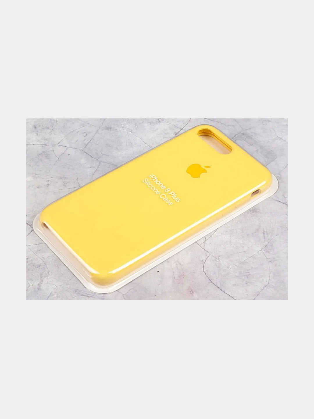 Желтый силиконовый чехол Silicone Case для iPhone 7 Plus / 8 Plus