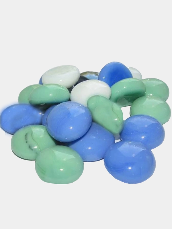 Камни стеклянные декоративные для творчества микс купить по цене 65 ₽ в ...