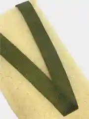 Зелёный хаки губка  банная, жесткая, с ручками "Шахтерская Эконом", мочалка для тела