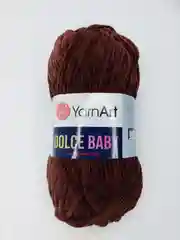 Тёмно-коричневый плюшевая пряжа YarnArt Dolce Baby (ЯрнАрт Дольче Бэби)