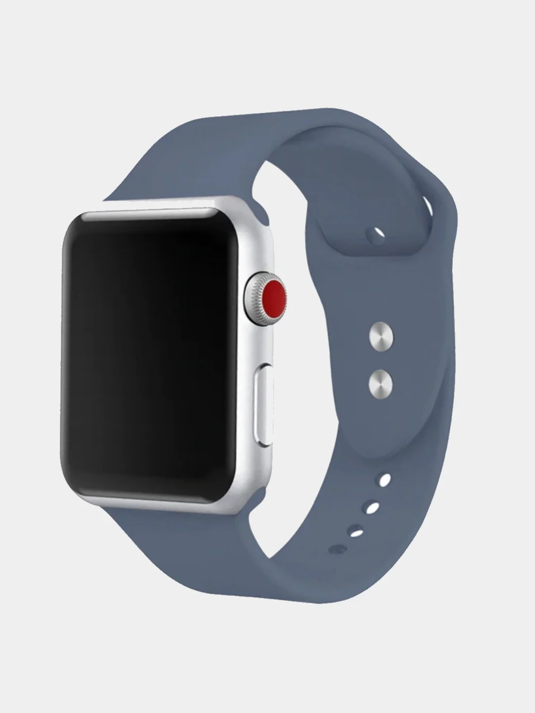 Синий меланж силиконовый ремешок для Apple Watch 38mm/40mm
