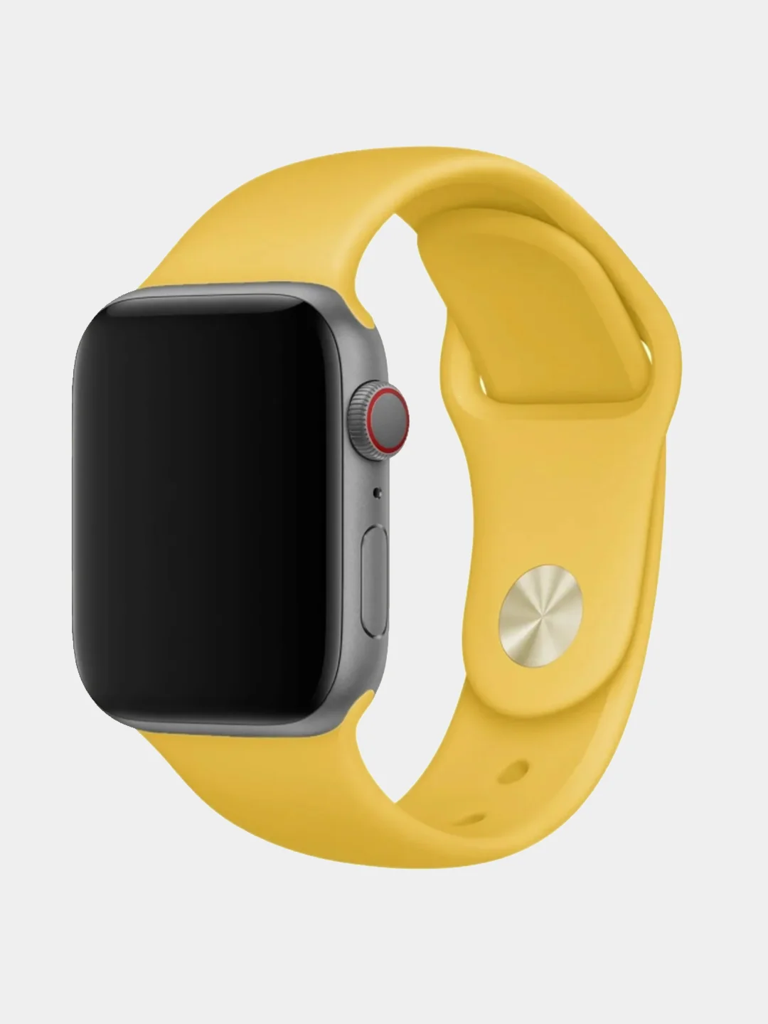 Желтый силиконовый ремешок для Apple Watch, 42 mm / 44 mm