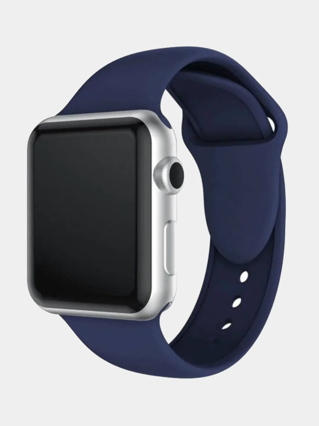 Темно-синий силиконовый ремешок для Apple Watch, 42 mm / 44 mm