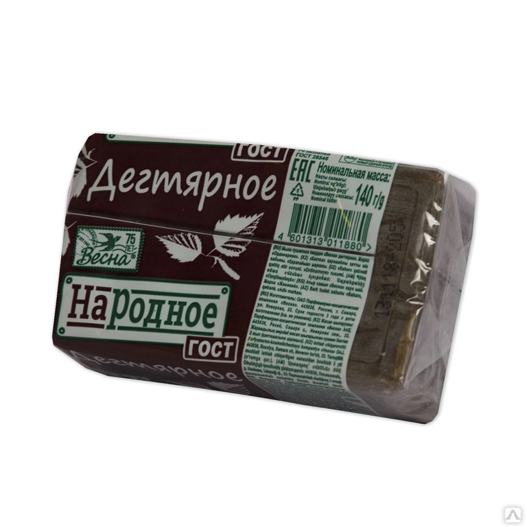 Весна мыло туал тв "ВЕСНА", дегтярное, 140 г