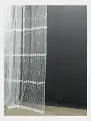 Тюль сетка с вышивкой молочного цвета 390*260см
