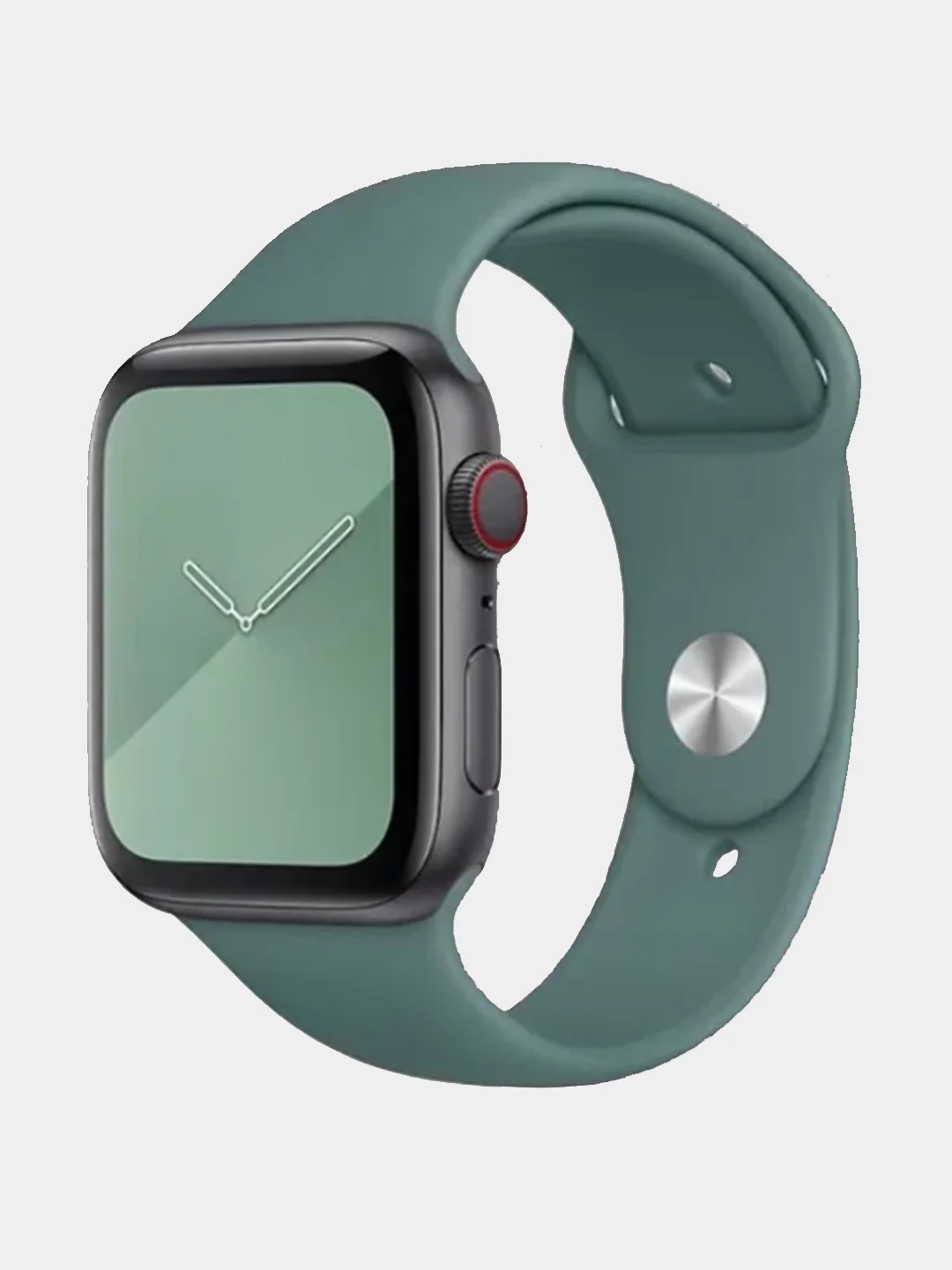 Серый силиконовый ремешок для Apple Watch 38mm/40mm