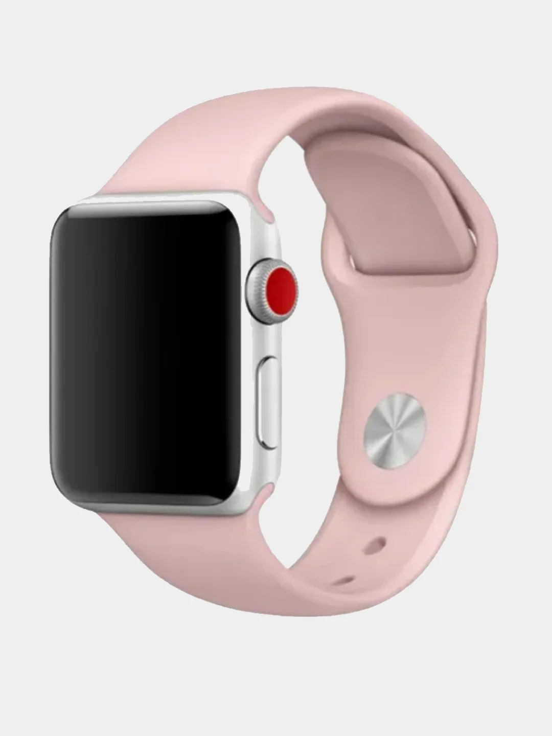 Розовый силиконовый ремешок для Apple Watch 38mm/40mm