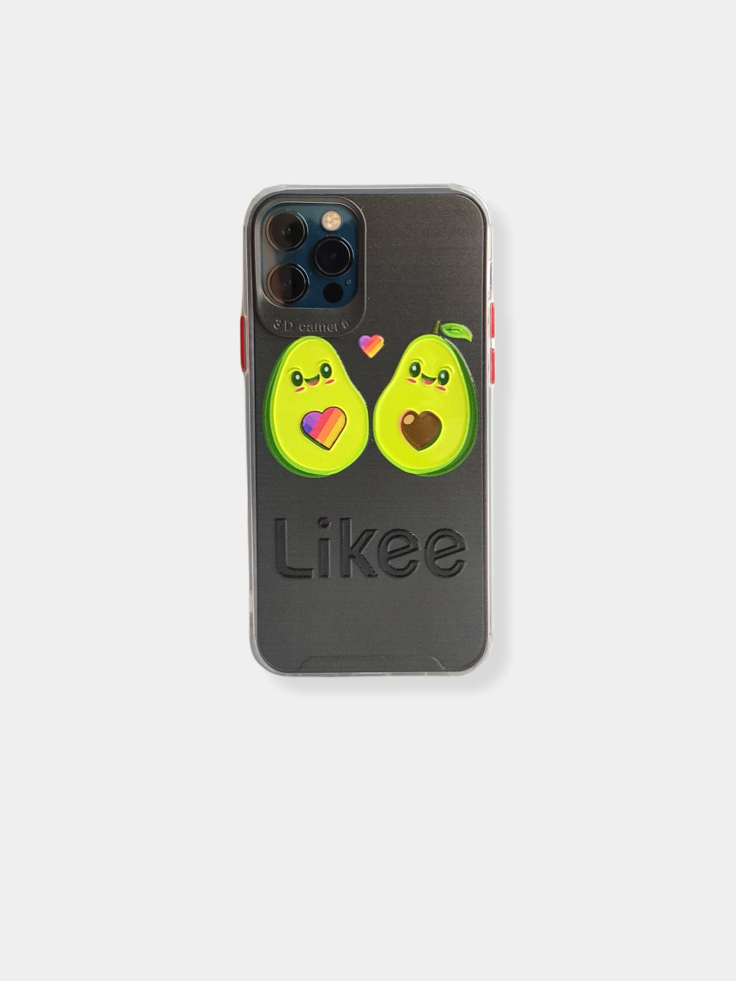 Багровый чехол накладка с рисунком принтом картинкой авокадо тик ток лайки для iphone 12 pro 7+/8