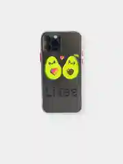 Багровый чехол накладка с рисунком принтом картинкой авокадо тик ток лайки для iphone 12 pro 7+/8