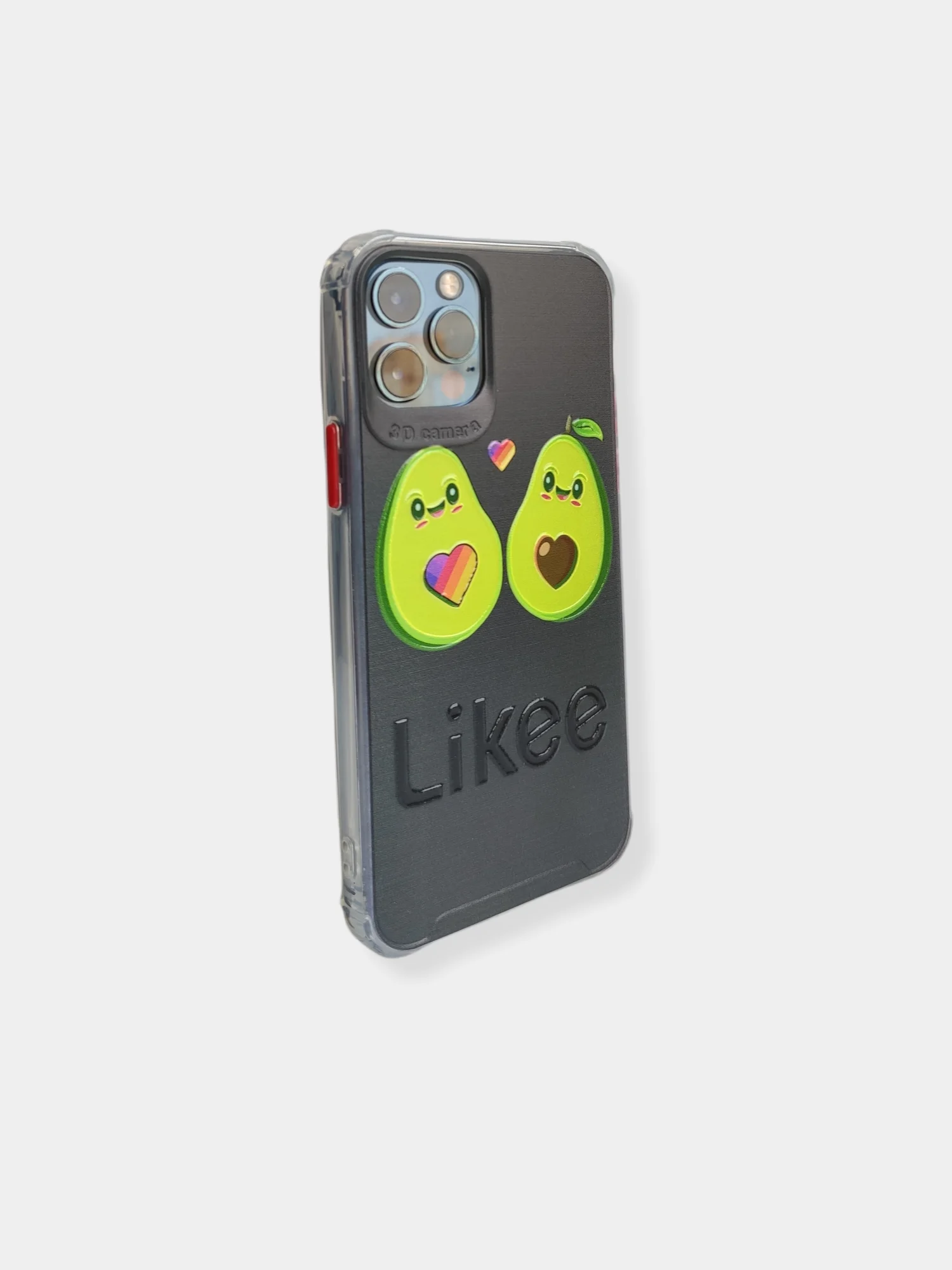 Багровый чехол накладка с рисунком принтом картинкой авокадо тик ток лайки для iphone 12 pro 7+/8