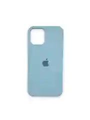 Голубой чехол Silicone Case для iPhone 11, XR, 12, 7, 8, SE, XS, X, 8+, 7+, 6s, 6, Pro,Max