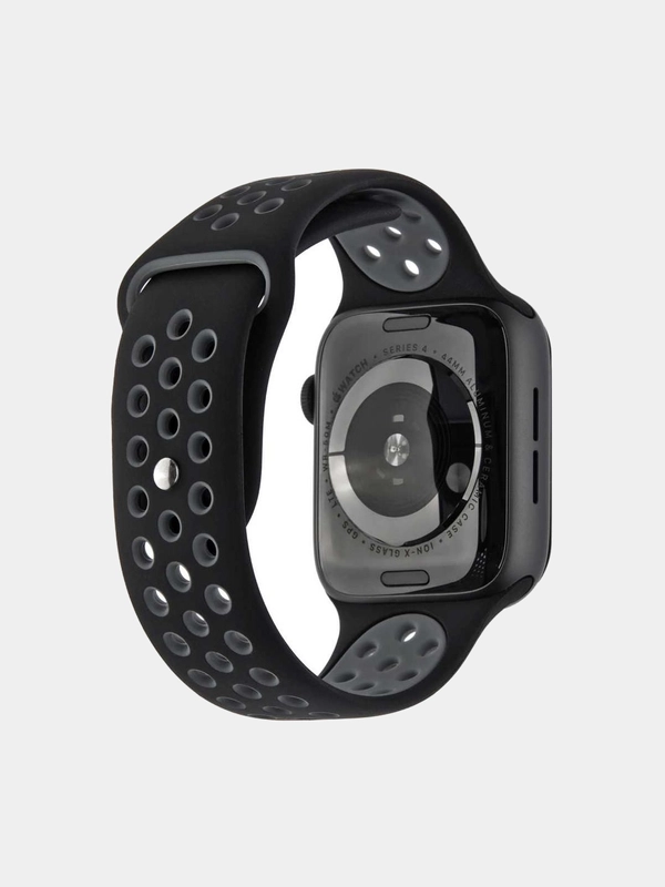 Ремешок для часов Apple iWatch, 38 мм, черный, серый
